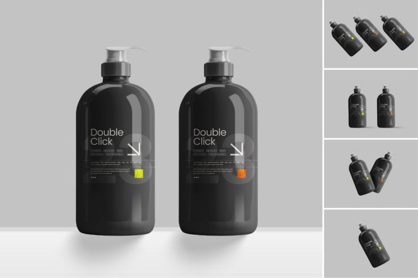 Liquid Soap Bottle Mockup